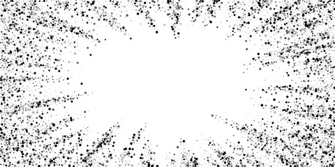 Scattered dense balck dots. Dark points dispersion