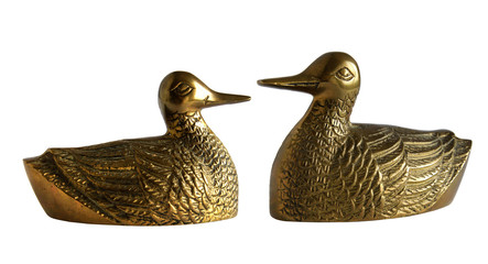 Bronze statuette of a duck