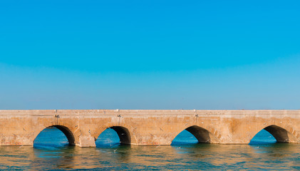 Old stone bridge in Adana, Turkey