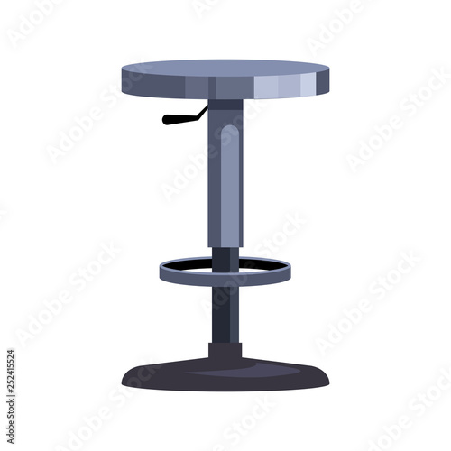 Plastic Bar Chair Flat Icon Adjustable Chair Modern Stool