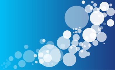 Abstract background with white bokeh effect. Template of lights for greeting, invitation card, banner and poster to celebrate on holiday season in vector illustration