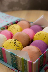 set of macaroon in beautiful gift boxes