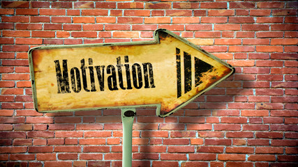 Fototapeta premium Sign 380 - Motivation