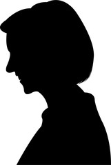 woman head silhouette vector