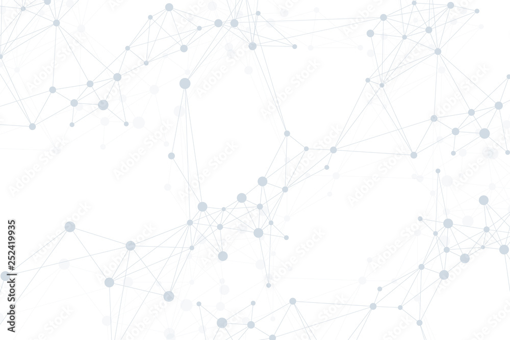 Poster Big data visualization. Graphic abstract background communication. Perspective backdrop visualization. Analytical network visualization. Vector illustration.