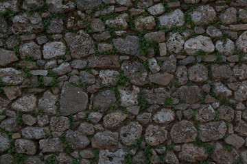 Steinwand als Textur oder Hintergrund für Design