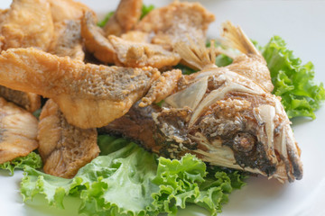 Asian eating food, Thai