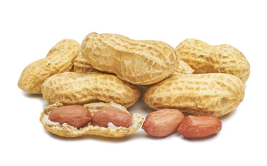 Roasted peanuts peeled and not peeled in shell nutritious delicacy