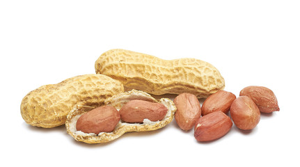Roasted peanuts peeled and not peeled in shell nutritious delicacy