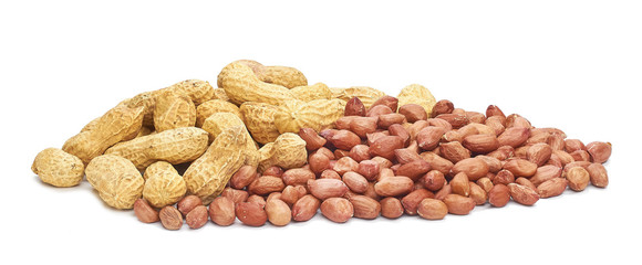 Roasted peanuts peeled and not peeled in shell nutritious delicacy