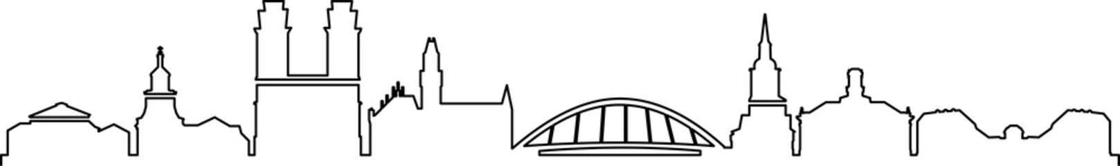 Saarbrücken City Skyline 