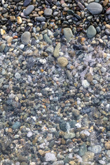 Stone seashore as abstract background