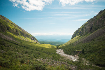 Fototapeta premium The mountains. Height. beauty