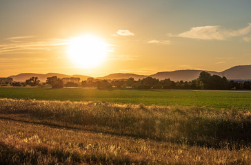 The landscape of Low Saxony in Germany