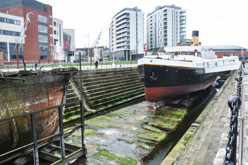Fototapeta na wymiar Titanic Docks - Belfast - North Ireland
