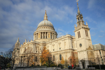 Fototapeta na wymiar St. Paul Cathedral in London England United Kingdom