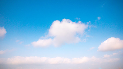 Clear and sunset sky in summer