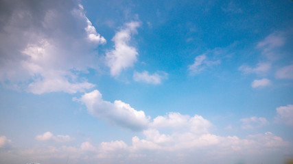 Clear and sunset sky in summer