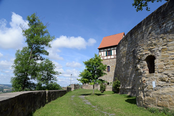 Fototapeta na wymiar Wächterturm am Schlossberg in Koenigsberg in Bayern