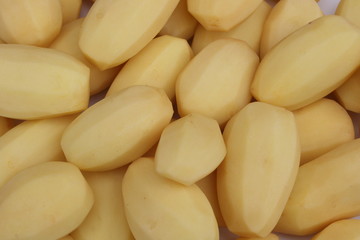 Hintergrund: Geschälte Kartoffeln