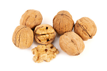 Walnut isolated on white background