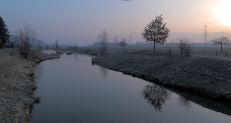 Fototapeta premium Morning on the Canal