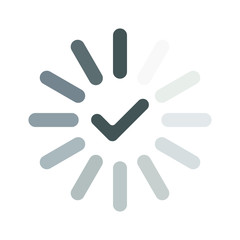 Icon process update software. Symbol update isolated on white background. Vector illustration