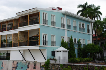Façade d'un hôtel panaméen