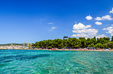 The Vodice beach, Croatia.