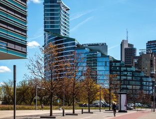 Buildings on Konstitucijos Avenue in Vilnius