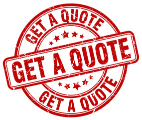 get a quote red grunge round vintage rubber stamp