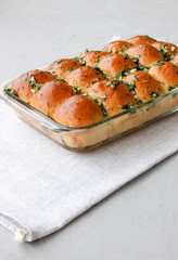 dumplings with garlic sauce