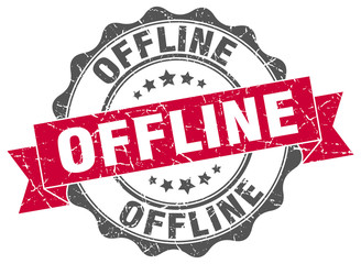 Obraz premium offline stamp. sign. seal