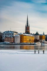 Stockholm Gamla Stan Winter Tourists