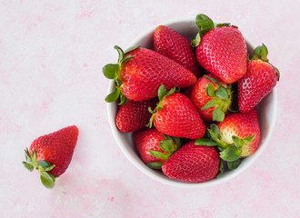 strawberries in a bowl