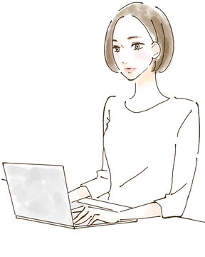 プログラミング　エンジニアの女性　データサイエンティスト　AI