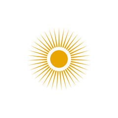 Sun logo design vector template