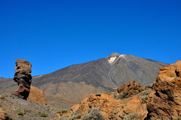 Fototapeta na wymiar Roques de Garcia, finger of God rock in Tenerife near Mount Teide.