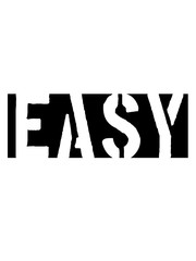 faul easy balken logo cool design text chill einfach gemütlich ruhig langsam nimm es sorgen machen ruhe bewahren genügsam aufregen