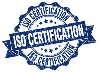 Fototapeta premium iso certification stamp. sign. seal