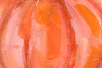 pumpkin. autumn background. Halloween. watercolor