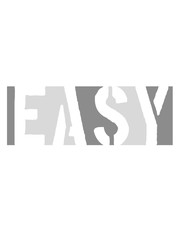 einfach faul easy balken logo cool design text chill gemütlich ruhig langsam nimm es sorgen machen ruhe bewahren genügsam aufregen