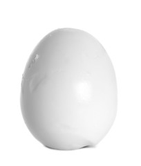 Boiled eggs isolated on white background