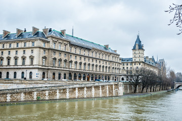 Fototapeta na wymiar View of the Seine river, Paris - France