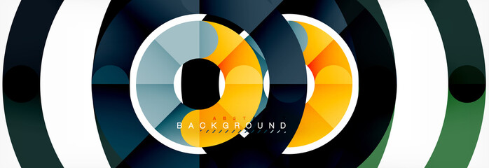 Linear design circle background