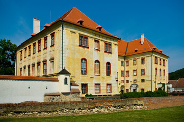 Fototapeta premium Kunstatt in Moravia castle, south Moravia, Czech Republic.