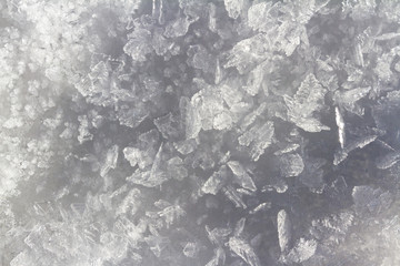 natural ice crystals