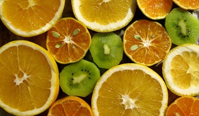 Obraz na płótnie Canvas orange citrus fruits juice fresh background