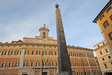 Fototapeta premium Roma, palazzo Montecitorio - Camera dei Deputati