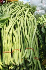 Long bean for cooking at street food